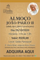 ALMOÇO JOÃO PAULO II
